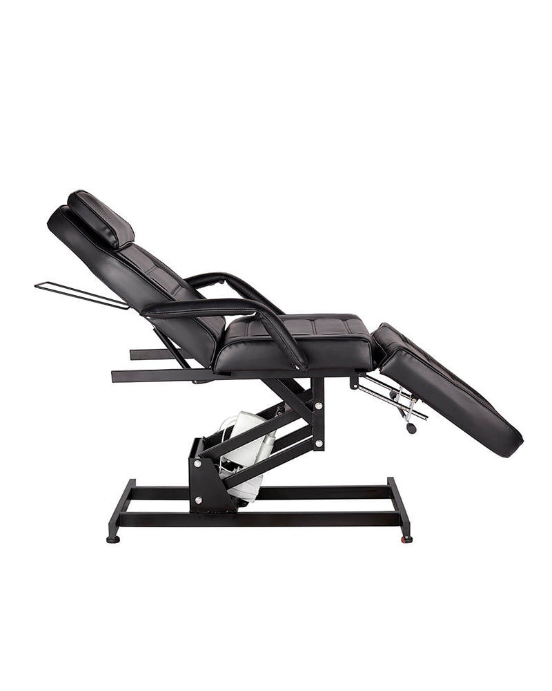 Aquarius II - Czarny fotel do tatuażu - Z silnikiem